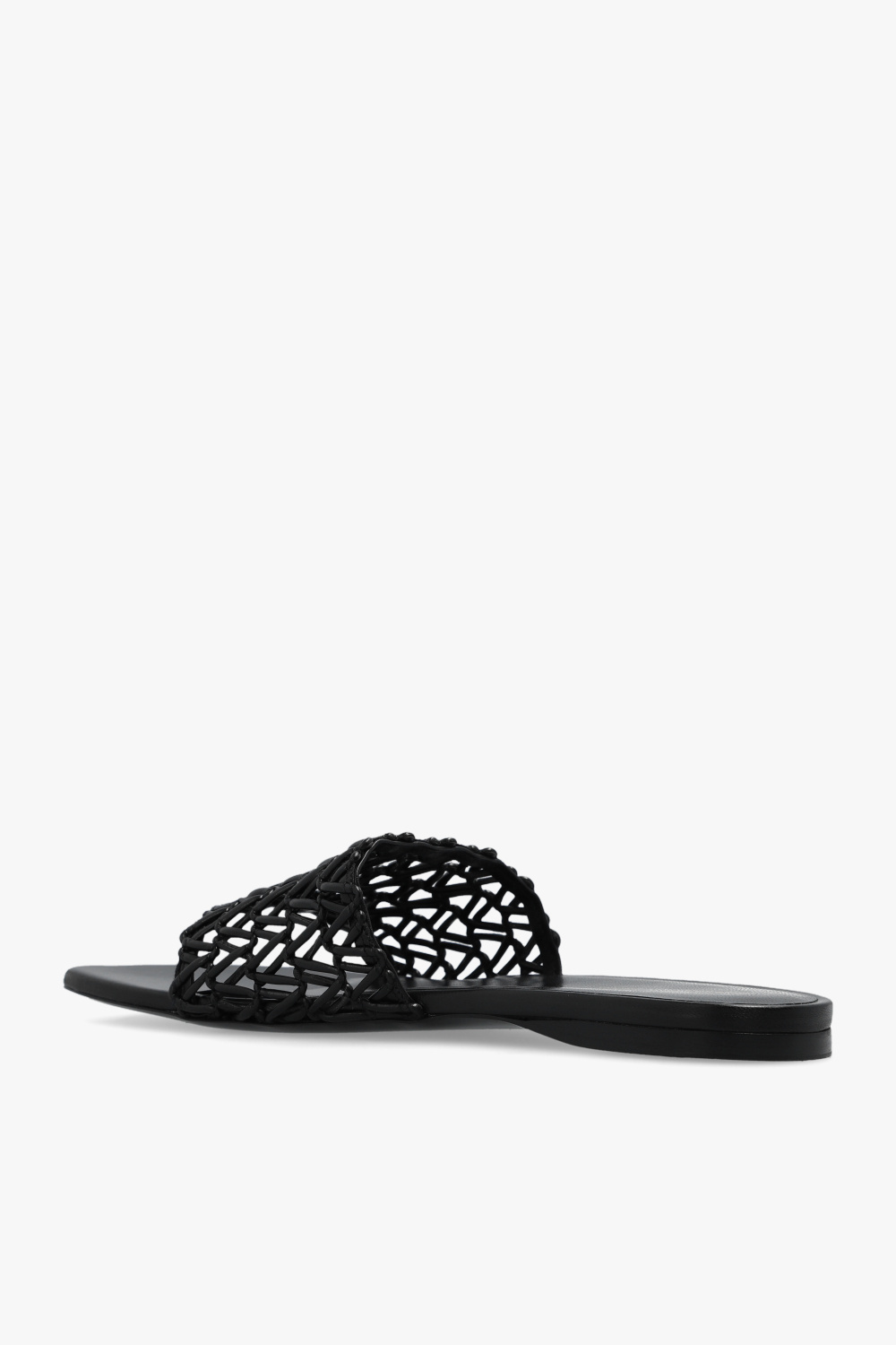 Black Sculpt Woven slides Proenza Schouler Vitkac GB